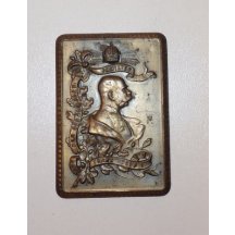 Bronzová plaketa s Františkem Josefem