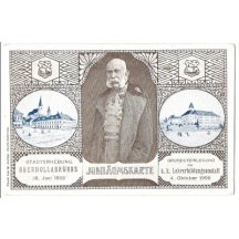 Císař František Josef I. a památky z města Oberhollabrunns