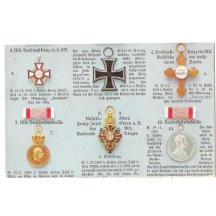 Medaile a řády císařů Franz Josefa a Wilhelma