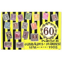 Pohlednice s jubilejní sérií známek F.J. (2)