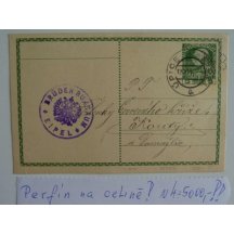 Perfín na celině - mimořádná celistvost