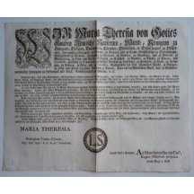 Cirkulář Marie Terezie - mincovní cirkulář