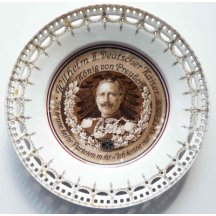 Talíř - císař Vilém , mimořádný stav