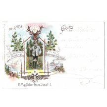 Franz Josef- pohlednice s mysliveckou tématikou