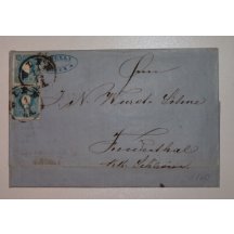 Dopis frankovaný 2 x 15 KR 