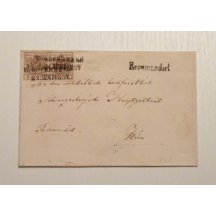 Rekomando dopis, vyplacený 3 krát 6 Kr, r.1857