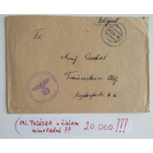 Polní pošta ... posádka s číslem 2000 - mimořádné 