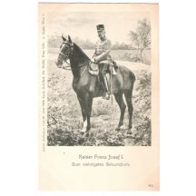 Císař Franz Josef I. při sedmdesátých narozeninách