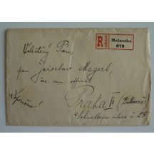 Dopis s barevnou frankatůrou 