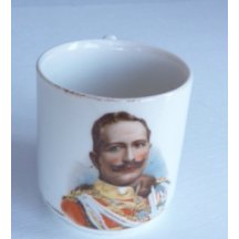 Malý hrníček s portrétem císaře Wilhelma