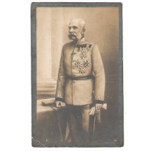 Franz Joseph in funeral postcard , 2nd variant