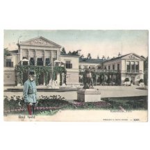 Císařská vila a před ní Franz Josef, Bad Ischl