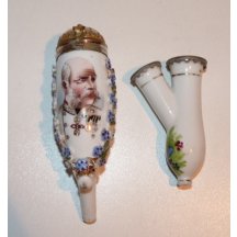 Porcellaneous pipe with portrait of Franz Joseph