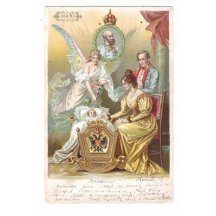 Painted postcards , 70th birthday of Franz Joseph I.