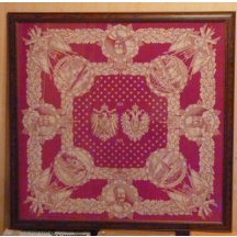 Ubrus - 1,3 x 1,3 m s portréty císařů