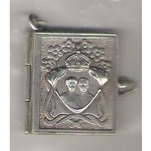 Miniaturní stříbrná knížečka k jubileu svatby Wilhelma a jeho manželky