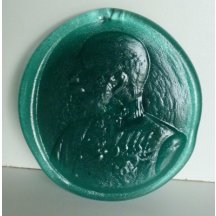 Skleněný portrét císaře - František Josef