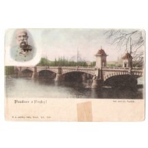 Císař Franz Joseph- pozdrav z Prahy, barevná varianta