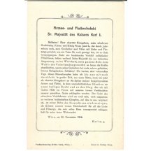 Command of the navy - emperor Karl I.