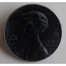 Zinková medaile císařovny Elisabeth s císařskými korunami