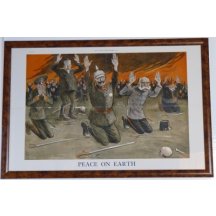 Karikatura - obraz císařů Franz Josefa a Wilhelma