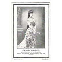 Elisabeth - smuteční provedení pohlednice