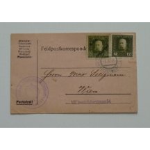 Lístek polní pošty 