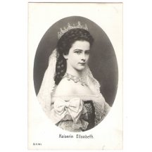 Portrait of Elisabeth with crown in an oval frame