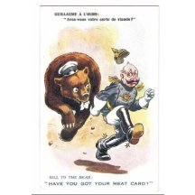 Císař Wilhelm prchá před medvědem