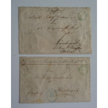 Dva dopisy se zeleným razítkem a pečetěmi