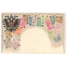 Series of stamps and doublehead eagle