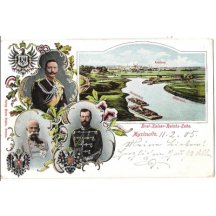 Tři císaři - Myslowitz / barevná pohlednice