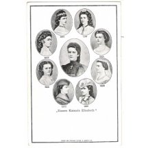 Black and white postcard of Elizabeth / 1847 - 1878