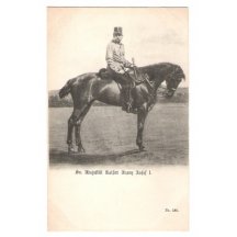 Císař Franz Josef na koni 