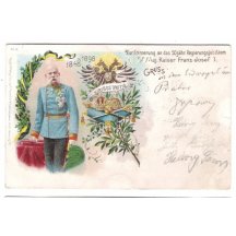 Franz Josef a rakouské koruny a symboly
