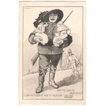 Voják chrání děti a v pozadí FJI