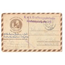 Franz Josef se modlí za úspěch rakouských vojsk- šrafované orámování