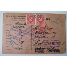 Lístek zajatecké pošty 