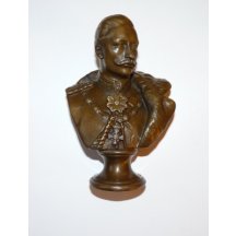 Bronzová busta císaře Viléma II. - signatura
