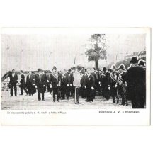 Rozmluva Františka Josefa s hodnostáři- Praha