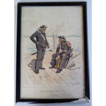 Dva obrazy - diskuse námořníků / loď - SMS NOVARA 