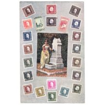 Kašna s ženou v bosenském kroji