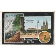 Maxmiliánovo náměstí s kostelem, Vídeň