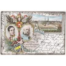 Dvojportrét Franz Josefa- Vídeň, 50. narozeniny