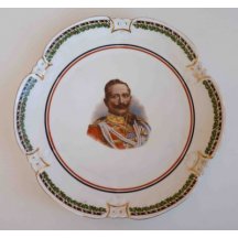 Zdobený talíř s císařem Vilémem