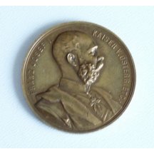 Medaile s císařovým portrétem z výstavy ve Vídni, r.1888