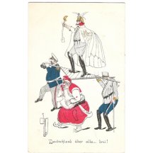 Karikatury Franz Josefa a Wilhelma + desítky dalších / některé vzácné kusy