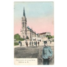 Visit of emperor Franz Joseph on square in Jablonec