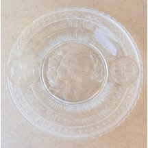 Skleněný talíř s dvojportrétem císařů - Wilhelm a Franz Josef 