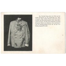 Atentát na následníka trůnu - Franz Ferdinand / zkrvavená uniforma 